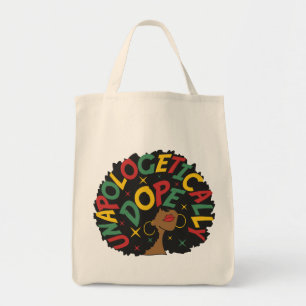 Bolsa Tote Afro Negro Afro-se sem desculpas