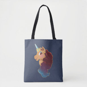 Bolsa Tote Afro Unicorn   Divine o Unicórnio