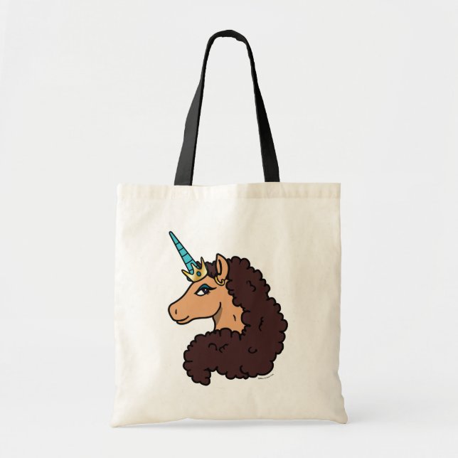 Bolsa Tote Afro Unicorn | Divino (Frente)