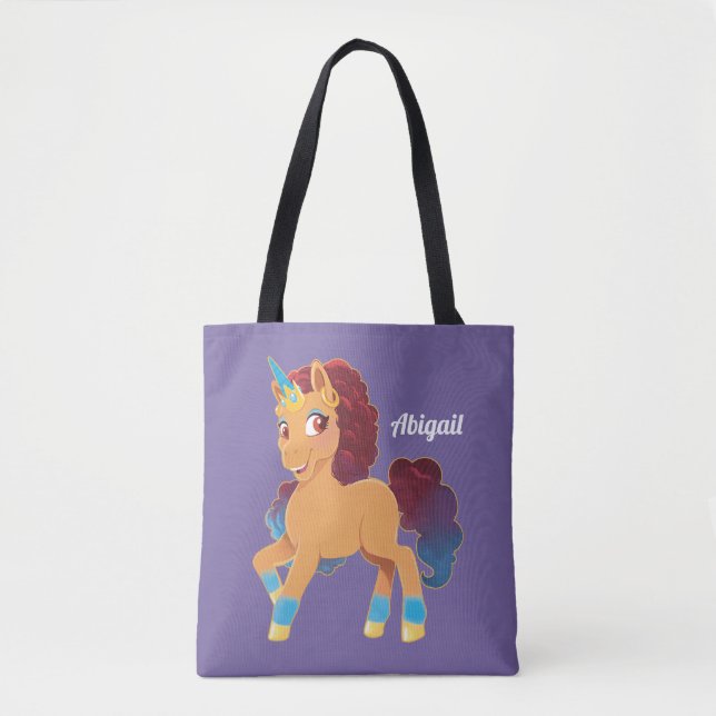 Bolsa Tote Afro Unicorn | Divino Prancing (Frente)