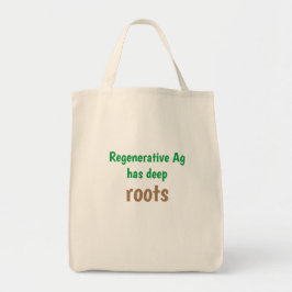 Bolsa Tote "Ag regenerativa tem raízes profundas", Material N