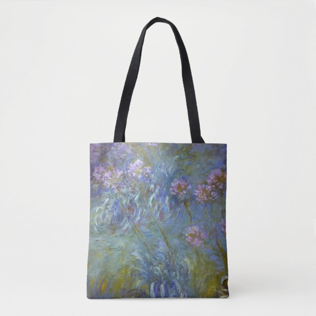 Bolsa Tote Agapanthus por Claude Monet (Frente)