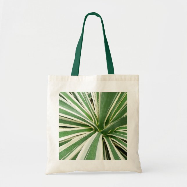 Bolsa Tote Agave Plant Green e White Strike (Frente)