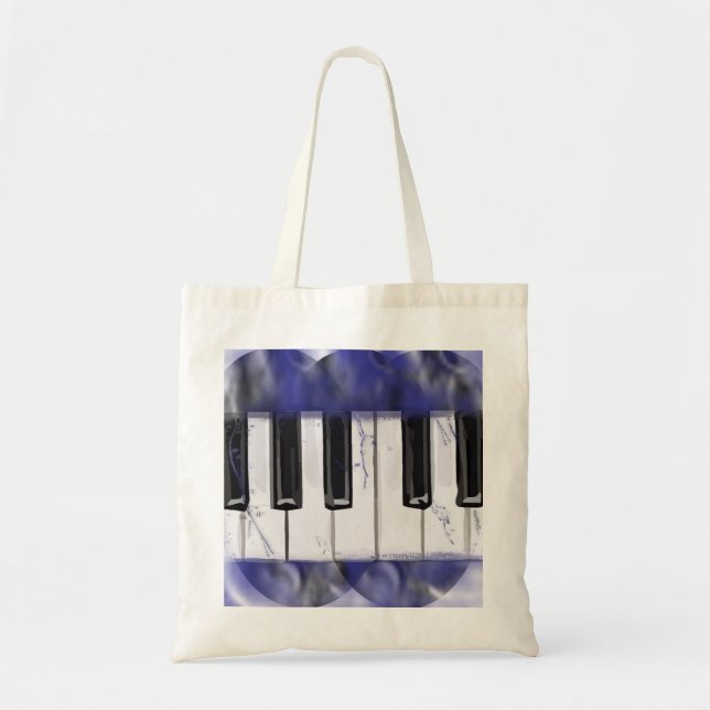 Bolsa Tote Agrade o piano do marfim (Frente)