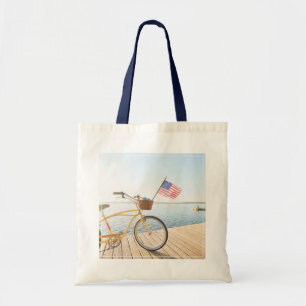 Bolsa Tote Água Bicicleta Pelo lago