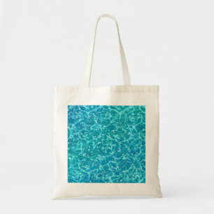 Bolsa Tote Água do mar azul com faíscas