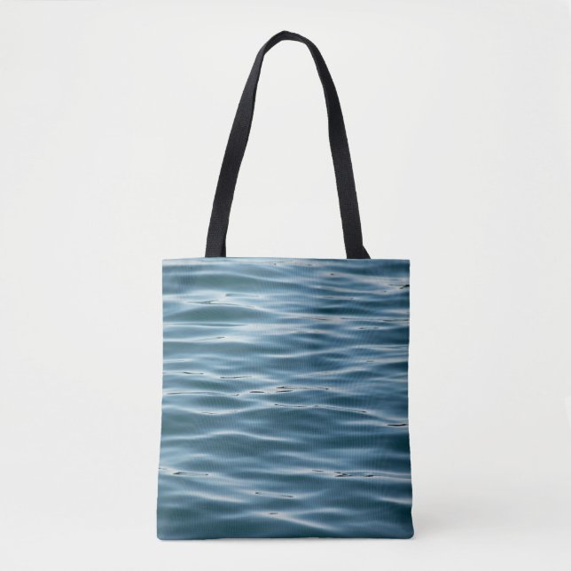 Bolsa Tote Água do mar de manhã (Frente)
