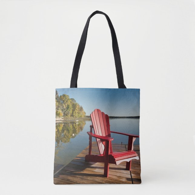 Bolsa Tote Água | Presidente Adirondack no lago (Frente)