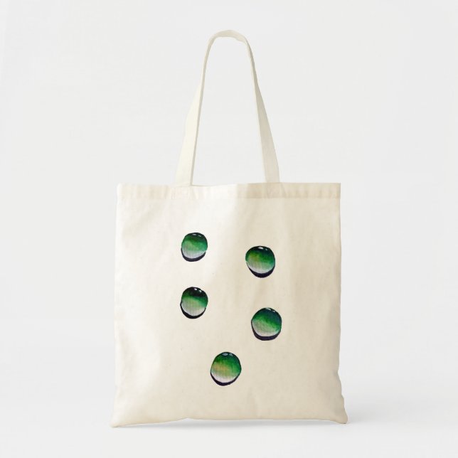 Bolsa Tote Água verde cai arte sobre água (Frente)