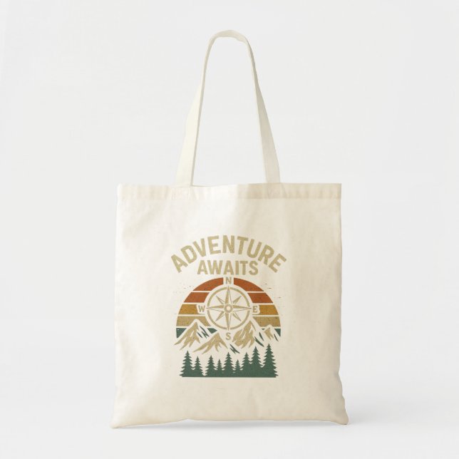 Bolsa Tote Aguardam - Saco de Tote de Viagem Inspiracional (Frente)
