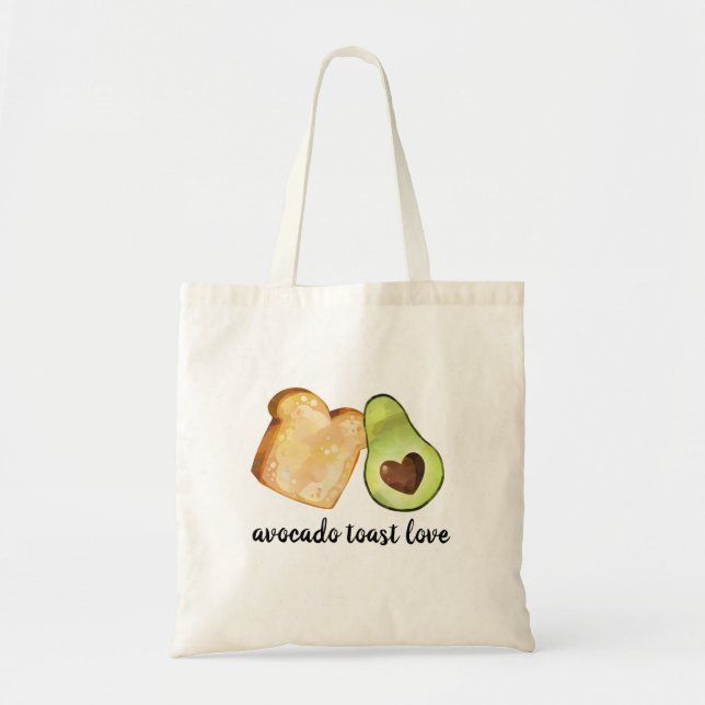 Bolsa Tote Aguarela bonito do hipster do foodie do amante do (Frente)