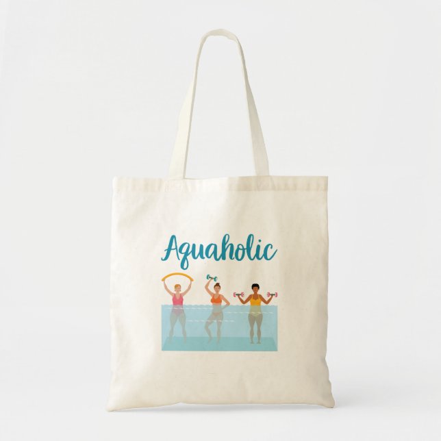 Bolsa Tote Águas Aquálgicas Aeróbicas Waterobics Mulheres (Frente)