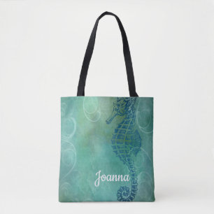 Bolsa Tote Águas Azuis, Cavalo-do-Mar e Farinha