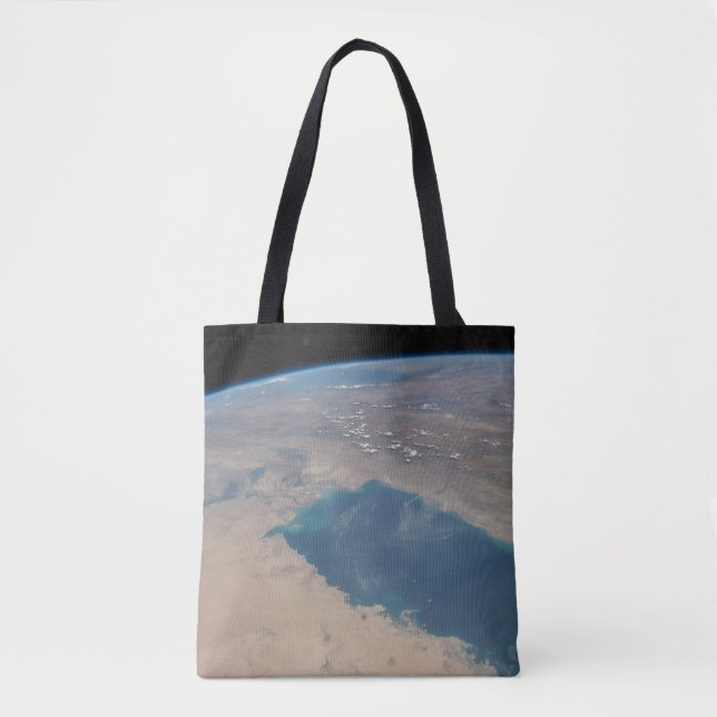 Bolsa Tote Águas Azuis Tropicais Do Golfo Persa. (Frente)