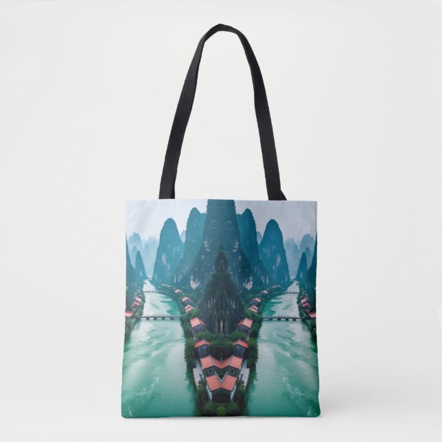 Bolsa Tote Águas Vencidas - Natureza Respiratória em Cada Pas (Frente)
