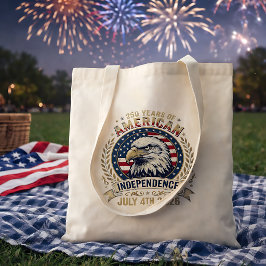 Bolsa Tote Águia Americana 250 Anos de Aniversário da Indepen