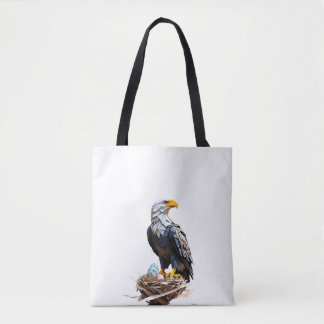Bolsa Tote Águia americana em origami