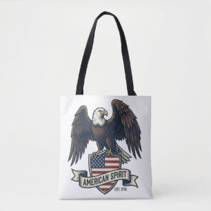 Bolsa Tote Águia Americana Espírito Americano