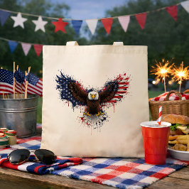 Bolsa Tote Águia Americana Patriótica