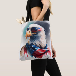 Bolsa Tote Águia Bald Patriótica