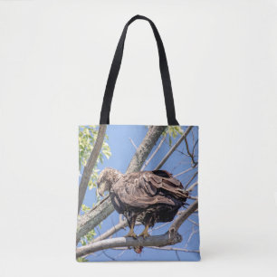 Bolsa Tote Águia Cálida imatura com peixe-gato
