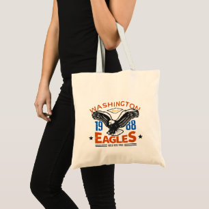 Bolsa Tote Águia de Washington 1988 Vintage Eagle