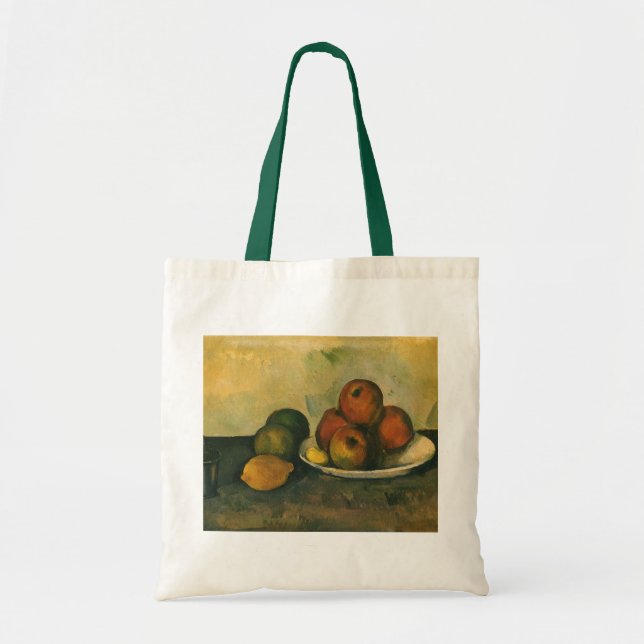 Bolsa Tote "Ainda com as Maçãs" por Paul Cezanne (Frente)