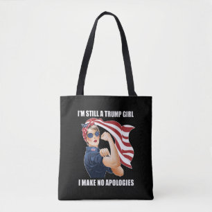 Bolsa Tote Ainda Sou Uma Rapariga Trump Não Peço Desculpas Tr