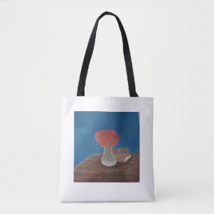 Bolsa Tote Ainda vida com sacola dos rosas