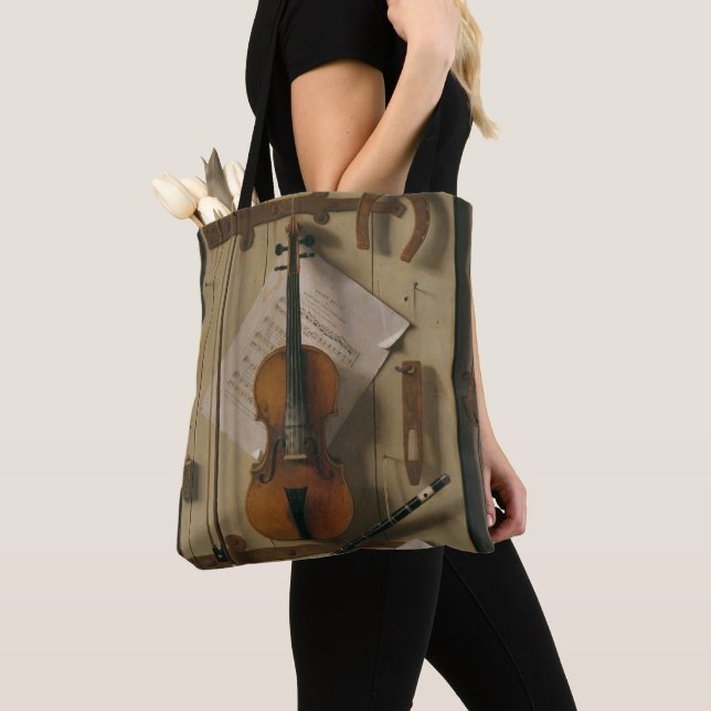 Bolsa Tote Ainda vida, violino e música (Close Up)