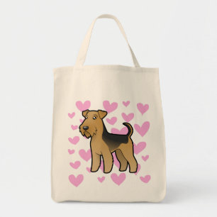 Bolsa Tote Airedale Terrier/amor de galês Terrier