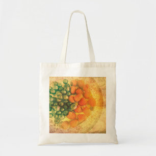 Bolsa Tote Airelas e framboesas numa placa de colheita
