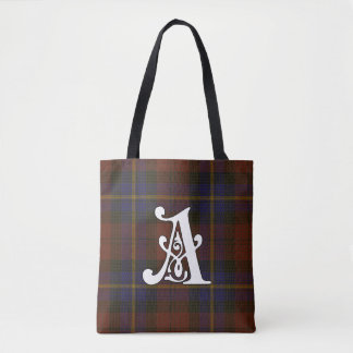 Bolsa Tote Aitken Clan Tartan Monograma