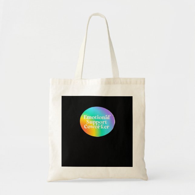 Bolsa Tote Ajuda Emocional Coworker Engraçado (Frente)