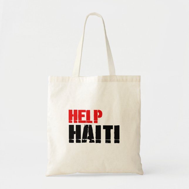 BOLSA TOTE AJUDA HAITI (Frente)