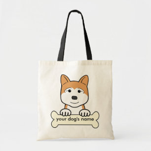 Bolsa Tote Akita personalizado
