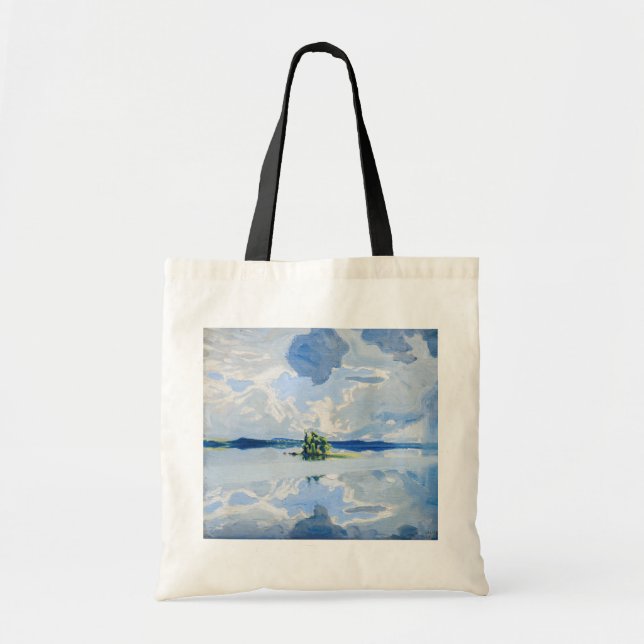 Bolsa Tote Akseli Gallen-Kallela - Nuvens acima de um lago (Frente)