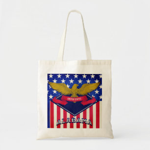 Bolsa Tote Alabama USA Flag