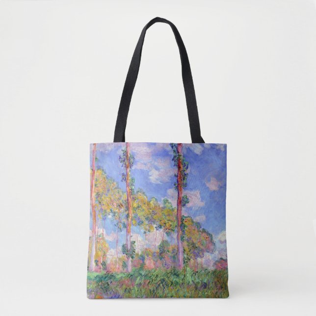 Bolsa Tote Álamos ao Sol, Monet (Frente)