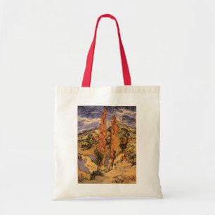 Bolsa Tote Álamos na Estrada Através das Colinas por Vincent