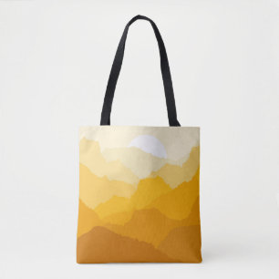 Bolsa Tote Alarme amarelo e laranja