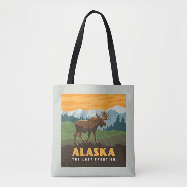 Bolsa Tote Alasca | Moose Fronteira (Frente)