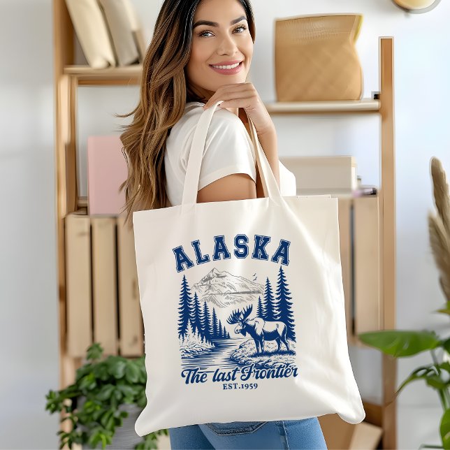 Bolsa Tote Alaska Nature Escape with Moose (Criador carregado)