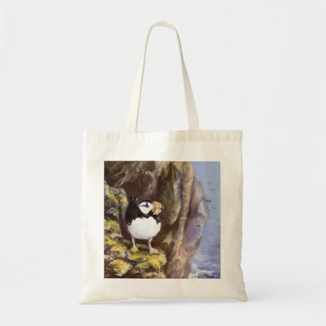 Bolsa Tote Alaska Tufted Puffin (Frente)