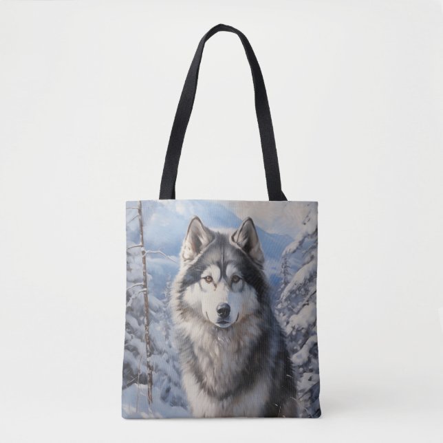 Bolsa Tote Alaskan Malamute (Frente)