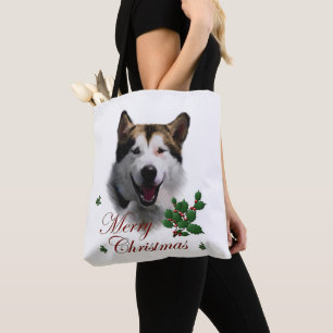 Bolsa Tote Alaskan Malamute Natal