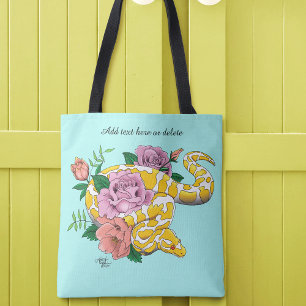 Bolsa Tote Albino Ball Python Amarelo