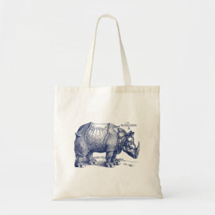 Bolsa Tote Albrecht Durer Renaissance Rinocerontes Marinho Az