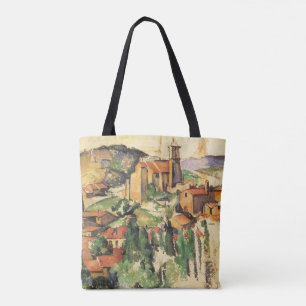 Bolsa Tote Aldeia de Gardanne por Paul Cezanne, Vintage Art