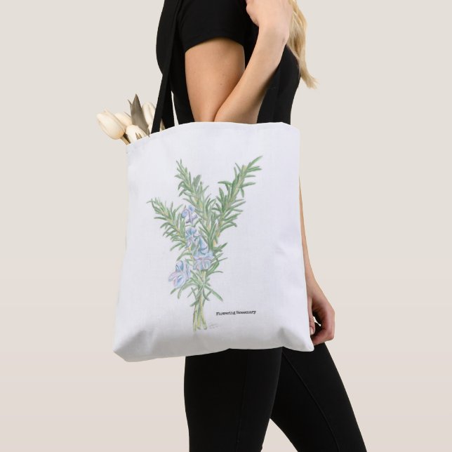 Bolsa Tote Alecrim Florido (Close Up)